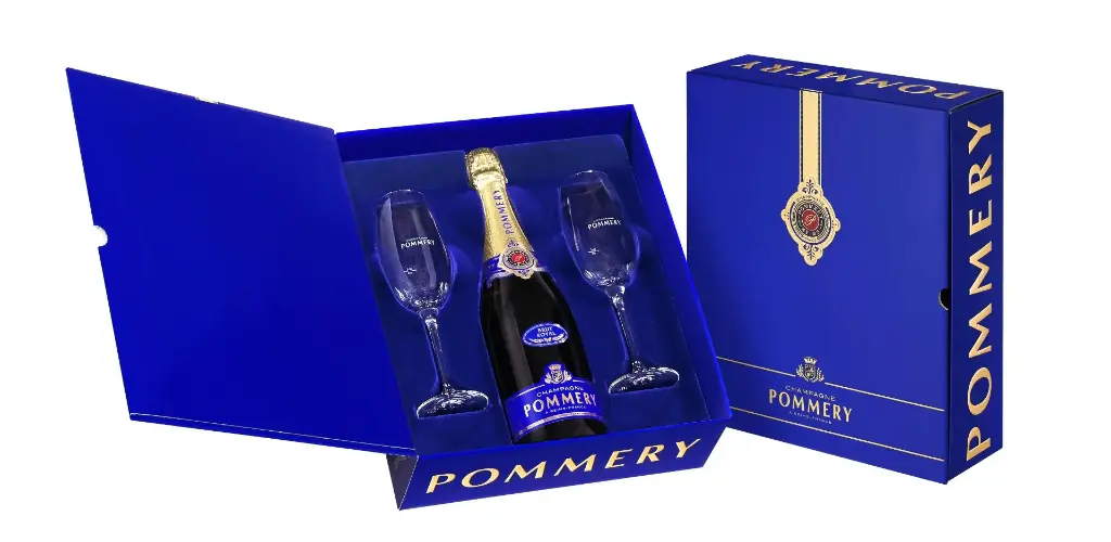 POMMERY BRUT 0.75 BOX + 2GL
