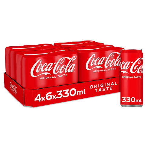 COCA-COLA CANS 0.33 (4X6)SLEEK