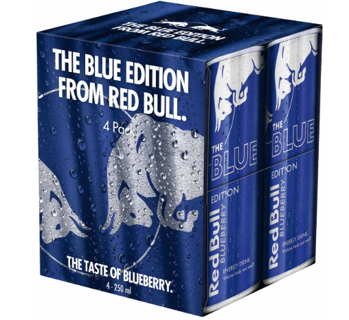 RED BULL CANS BLUE 0.25 (4)