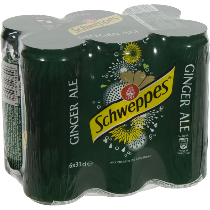 SCHWEP GINGER ALE CANS 0.33(6)