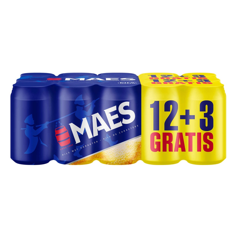 MAES PILS CANS 0.33 (15) 12+3