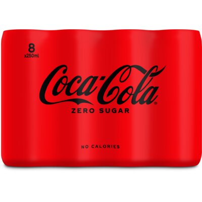 [12380] COCA-COLA ZERO CANS 0.25 (8)