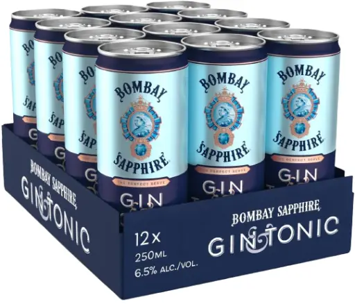 [3596] BOMBAY & TONIC CANS 0.25 (12)